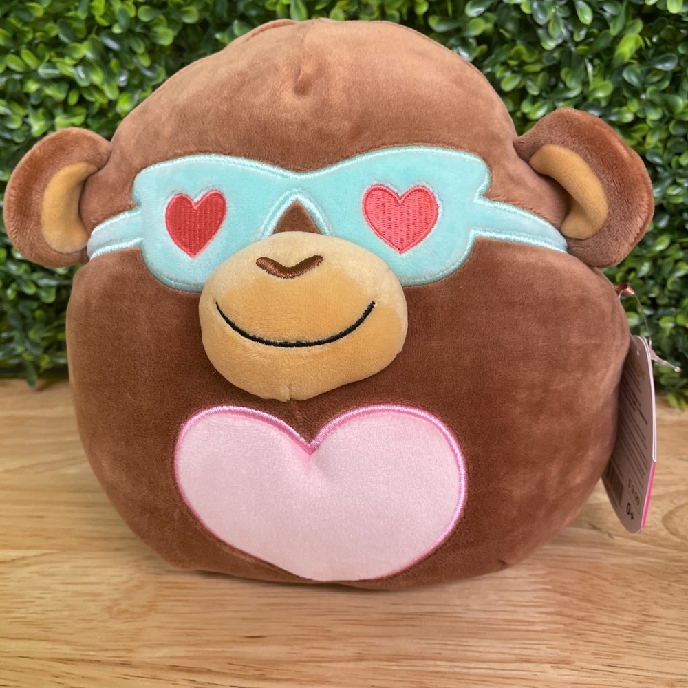 Valentines squishmallows 8” Byod monkey